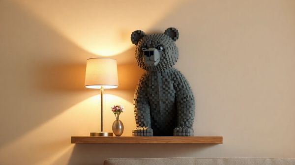 Découvrez comment l'ours en lego devient une pièce déco unique